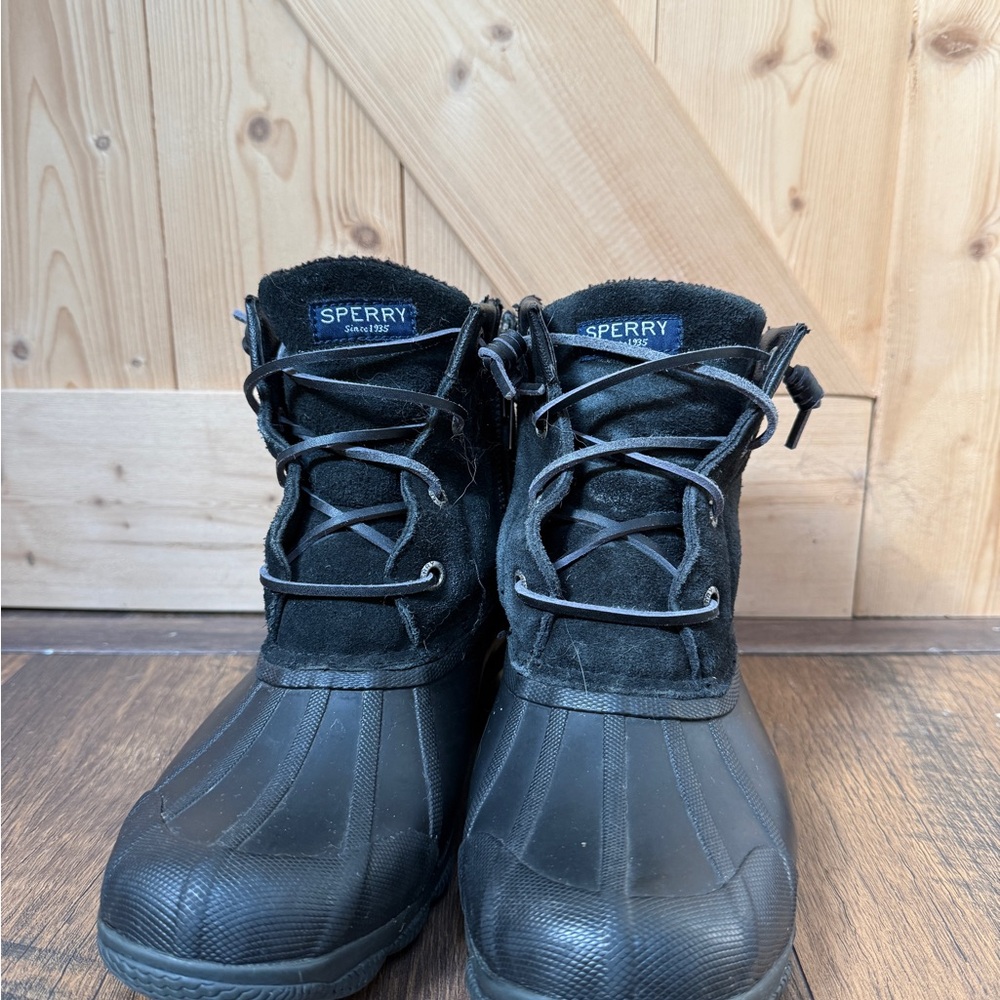 Sperry Black Waterproof Boots